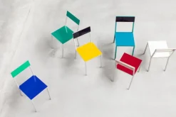 valerie_objects Alu stol, mörkblå - grön