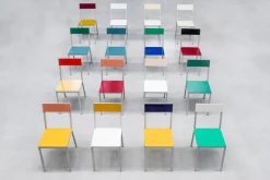 valerie_objects Alu stol, gul - rosa