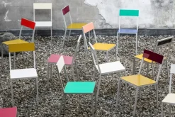 valerie_objects Alu stol, gul - rosa