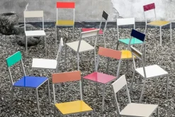 valerie_objects Alu stol, gul - rosa