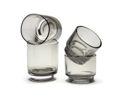 valerie_objects Inner Circle dricksglas, 4 st, 25 cl, rökgrå