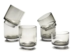 valerie_objects Inner Circle dricksglas, 4 st, 25 cl, rökgrå