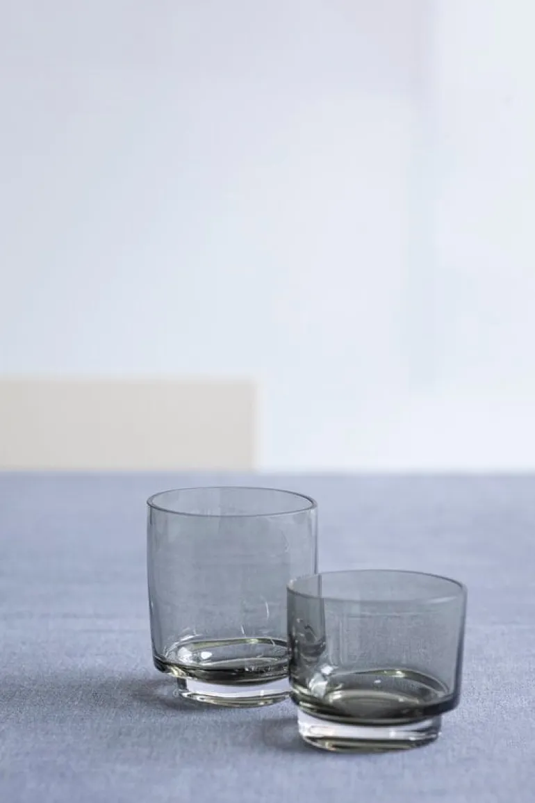 valerie_objects Inner Circle glas, 4 st, 15 cl, smokey grey