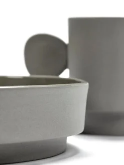 valerie_objects Inner Circle hög tallrik, ljusgrå