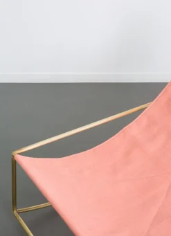 valerie_objects Rocking Chair gungstol, mässing - rosa