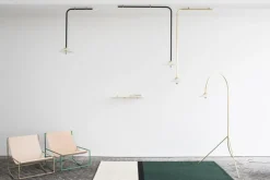 valerie_objects Rocking Chair gungstol, mässing - läder