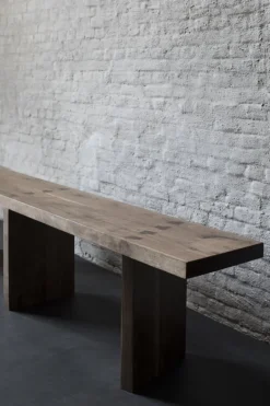 valerie_objects Solid bänk, 200 cm, valnöt