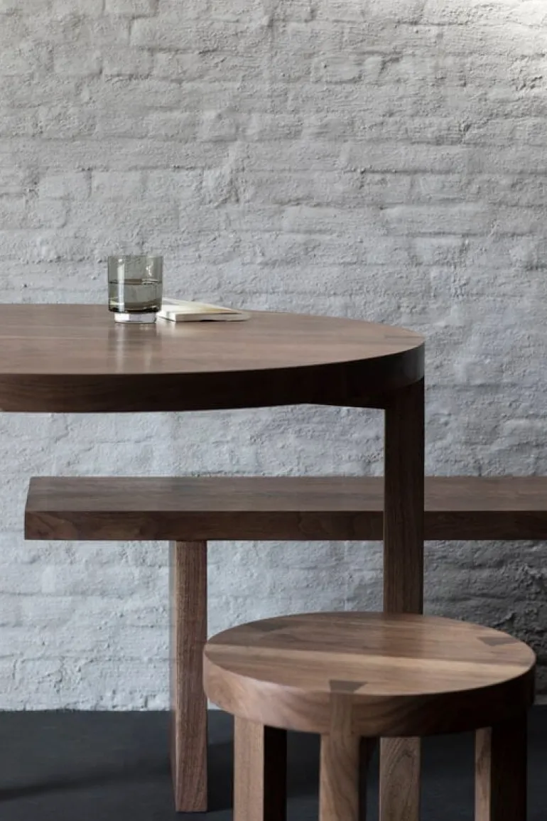 valerie_objects Solid bänk, 200 cm, valnöt