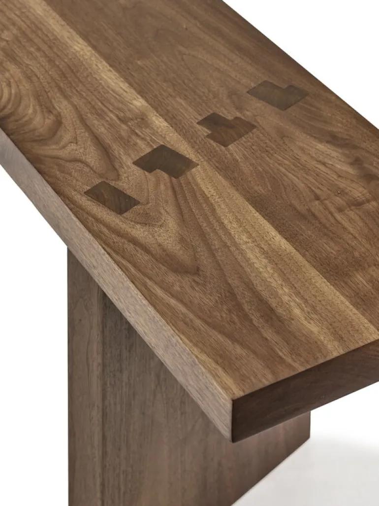 valerie_objects Solid bänk, 200 cm, valnöt