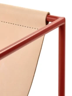 valerie_objects Solo Seat fåtölj, röd - läder