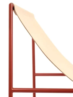 valerie_objects Solo Seat fåtölj, röd - läder