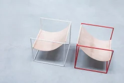 valerie_objects Solo Seat fåtölj, kräm - läder