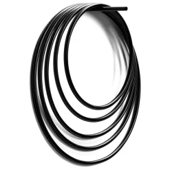 valerie_objects Trivets Round, 5 st., lackerat stål, svart