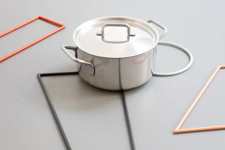 valerie_objects Underlägg, 4 st, lackerat stål, svart