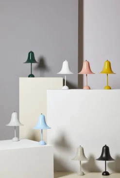 Verpan Pantop bordslampa 23 cm, klar röd