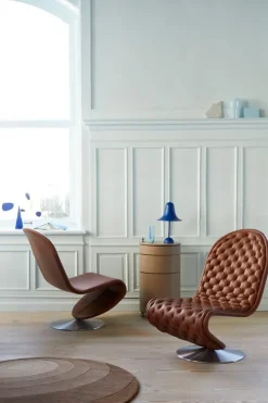 Verpan Pantop bordslampa 23 cm, matt klassisk blå