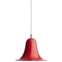 Verpan Pantop hänglampa 23 cm, klar röd
