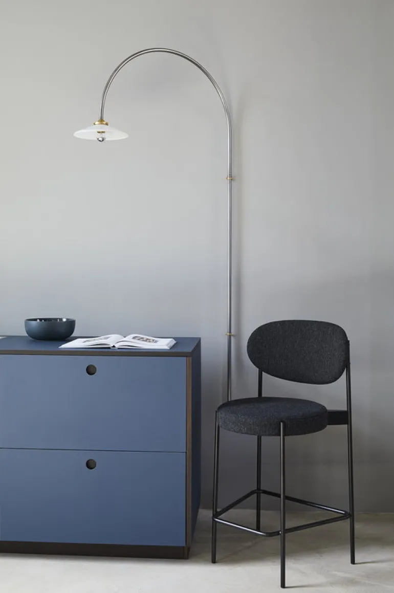 Verpan Series 430 barstol, mörkgrå