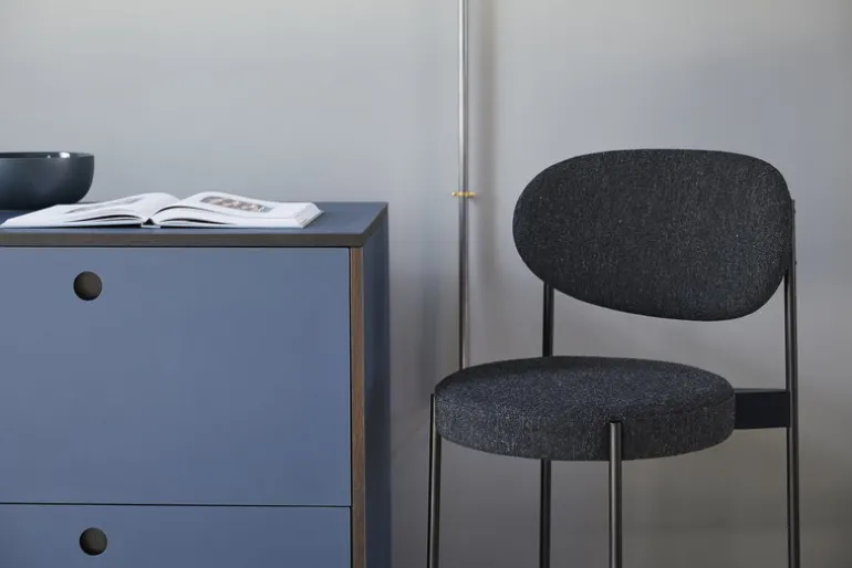 Verpan Series 430 barstol, mörkgrå