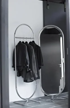 Verpan System 1-2-3 spegel, krom