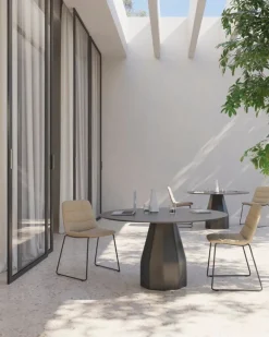 Viccarbe Burin bord, 120 cm, svart - svart laminat