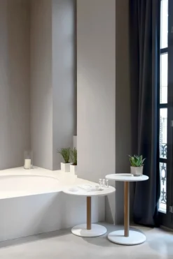 Viccarbe Common lågt bord, 45 cm, matt bok - vitt