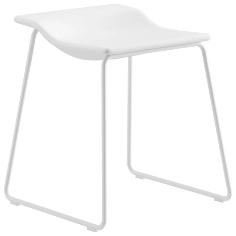 Viccarbe Last Minute barstol, låg, vit