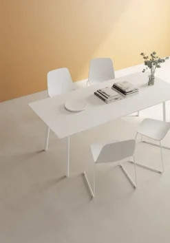 Viccarbe Maarten stol, slädben, vit