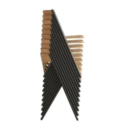 Viccarbe Quandra stol, svart - matt ek