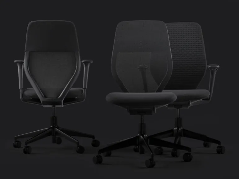 Vitra ACX Light arbetsstol, djupsvart - nero