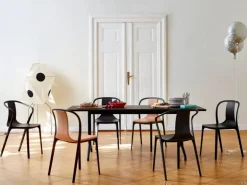 Vitra Belleville fåtölj, svartbetsad ask - svart