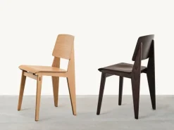 Vitra Chaise Tout Bois stol, mörkbetsad ek