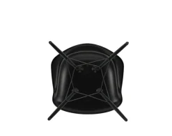Vitra Eames DAW stol, deep black - svart lönn