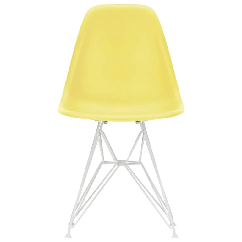 Vitra Eames DSR stol, citron RE - vit