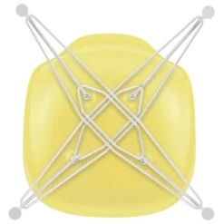Vitra Eames DSR stol, citron RE - vit