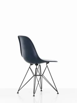 Vitra Eames DSR stol, fiberglas, navy blue - svart