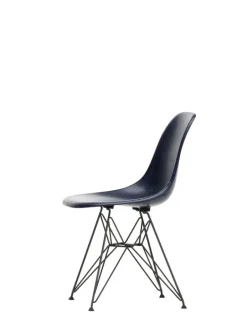 Vitra Eames DSR stol, fiberglas, navy blue - svart