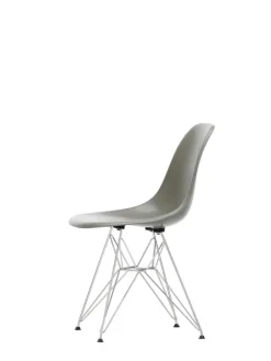 Vitra Eames DSR stol, fiberglas, raw umber - krom