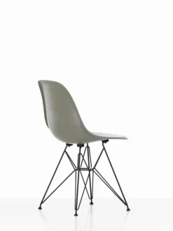 Vitra Eames DSR stol, fiberglas, raw umber - svart