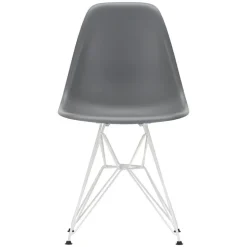 Vitra Eames DSR stol, granite grey - vit