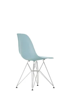 Vitra Eames DSR stol, ice grey RE - krom