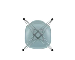 Vitra Eames DSR stol, ice grey RE - krom