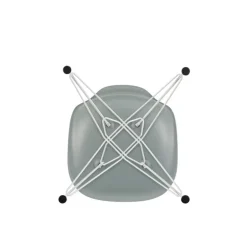Vitra Eames DSR stol, light grey RE - vit
