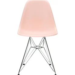 Vitra Eames DSR stol, pale rose RE - krom
