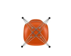 Vitra Eames DSR stol, rusty orange RE - krom