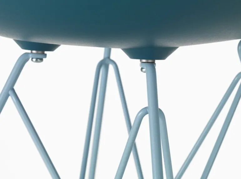 Vitra Eames DSR stol, sea blue RE - sky blue