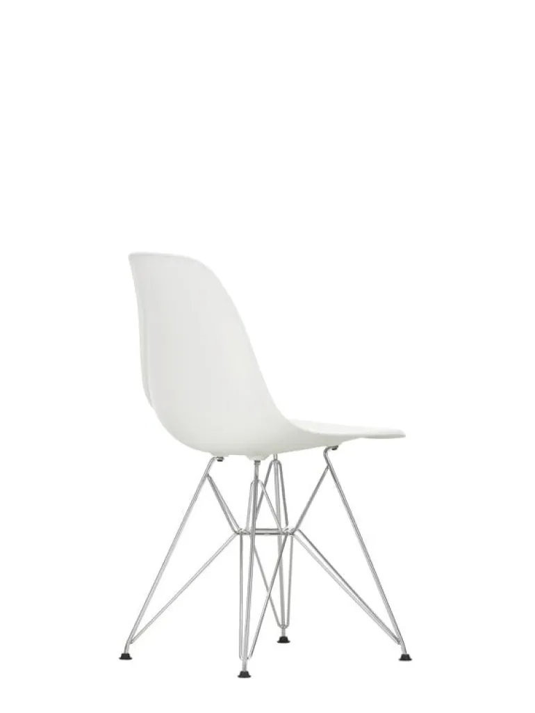 Vitra Eames DSR stol, vit - krom