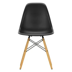 Vitra Eames DSW stol, deep black - lönn