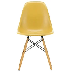 Vitra Eames DSW stol, fiberglas, ljus ockra - lönn