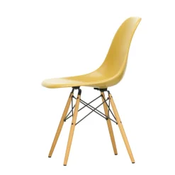Vitra Eames DSW stol, fiberglas, ljus ockra - lönn
